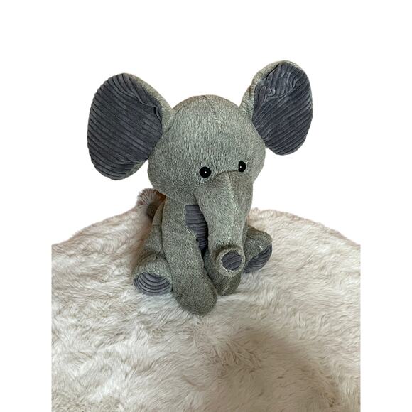 Gray Plush Elephant Stuffed Animal - Humphrey toys nursery decor - Picture 2 of 12